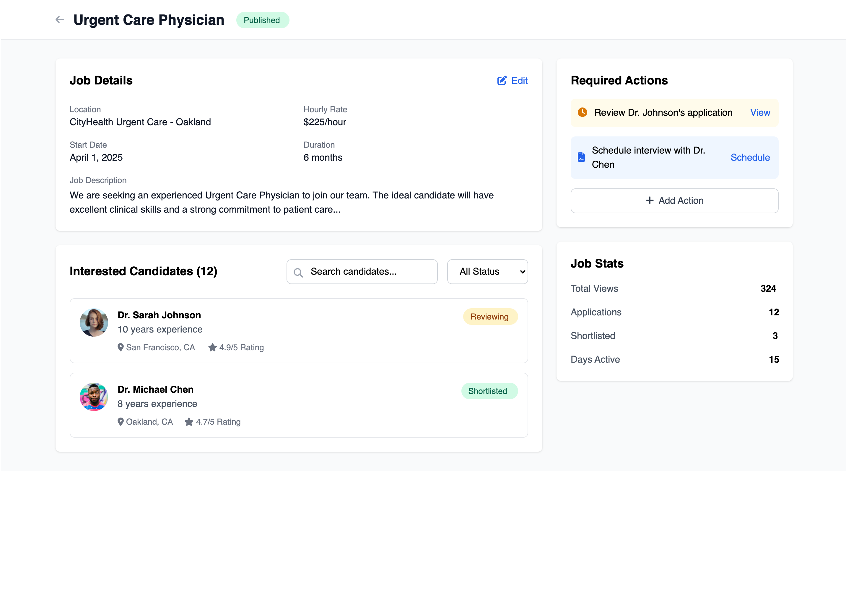 Saile Job Dashboard